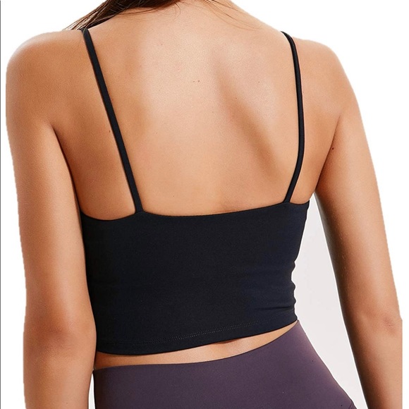 Black Sports Bra Cami - Picture 3 of 4